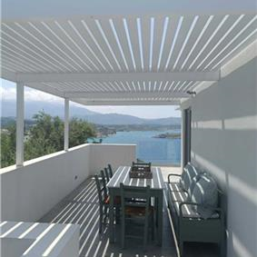 5 bedroom luxury villa with infinity pool, sea views and tennis court near Chania, sleeps 10